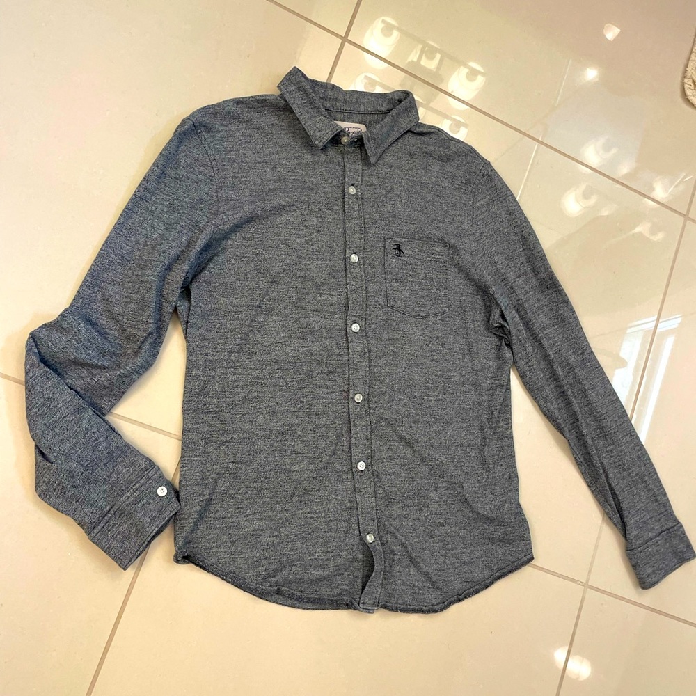 Men’s Penguin Button Down Shirt